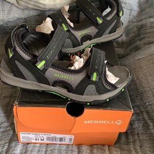 Brand new in the box Velcro sandals